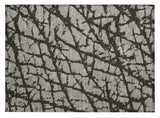 2' X 3' Gray and Black Abstract Washable Non Skid Indoor Outdoor Area Rug