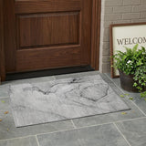 2' X 3' Gray Abstract Washable Non Skid Indoor Outdoor Area Rug