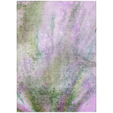 5' X 8' Purple Abstract Washable Non Skid Indoor Outdoor Area Rug
