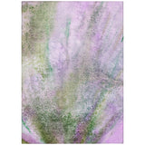 8' X 10' Purple Abstract Washable Indoor Outdoor Area Rug