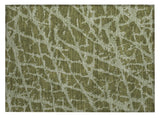 2' X 3' Green Abstract Washable Non Skid Indoor Outdoor Area Rug