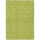 8' X 10' Moss Green Geometric Washable Non Skid Indoor Outdoor Area Rug