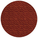 8' Round Burgundy Round Geometric Washable Non Skid Indoor Outdoor Area Rug