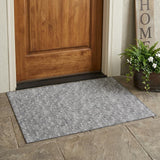 2' X 3' Gray Geometric Washable Non Skid Indoor Outdoor Area Rug