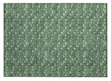 2' X 3' Sage Geometric Washable Non Skid Indoor Outdoor Area Rug