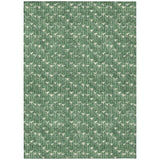 3' X 5' Sage Geometric Washable Non Skid Indoor Outdoor Area Rug