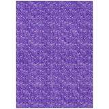 3' X 5' Purple Geometric Washable Non Skid Indoor Outdoor Area Rug