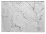 2' X 3' Gray Abstract Washable Non Skid Indoor Outdoor Area Rug