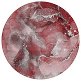 8' Round Merlot Round Abstract Washable Non Skid Indoor Outdoor Area Rug
