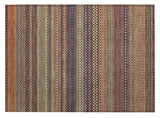 2' X 3' Orange Striped Washable Non Skid Indoor Outdoor Area Rug