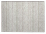 2' X 3' Ivory Striped Washable Non Skid Indoor Outdoor Area Rug