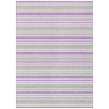 3' X 5' Pearl Striped Washable Non Skid Indoor Outdoor Area Rug