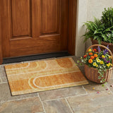 2' X 3' Terra Cotta Abstract Washable Indoor Outdoor Area Rug