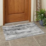 3' X 5' Gray Washable Non Skid Indoor Outdoor Area Rug