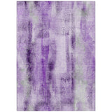 5' X 8' Purple Washable Non Skid Indoor Outdoor Area Rug