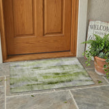 2' X 3' Sage Washable Non Skid Indoor Outdoor Area Rug