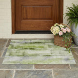 3' X 5' Sage Washable Non Skid Indoor Outdoor Area Rug