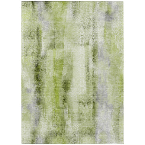 3' X 5' Sage Washable Non Skid Indoor Outdoor Area Rug
