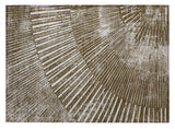 2' X 3' Chocolate Abstract Washable Non Skid Indoor Outdoor Area Rug