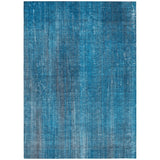 3' X 5' Blue Striped Washable Non Skid Indoor Outdoor Area Rug