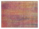 2' X 3' Red and Orange Striped Washable Non Skid Indoor Outdoor Area Rug