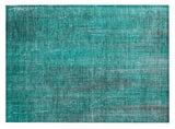 2' X 3' Teal Striped Washable Non Skid Indoor Outdoor Area Rug