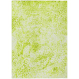 3' X 5' Lime Green Abstract Washable Non Skid Indoor Outdoor Area Rug