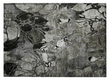 2' X 3' Gray Abstract Washable Indoor Outdoor Area Rug