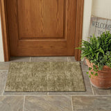 2' X 3' Beige Abstract Washable Non Skid Indoor Outdoor Area Rug