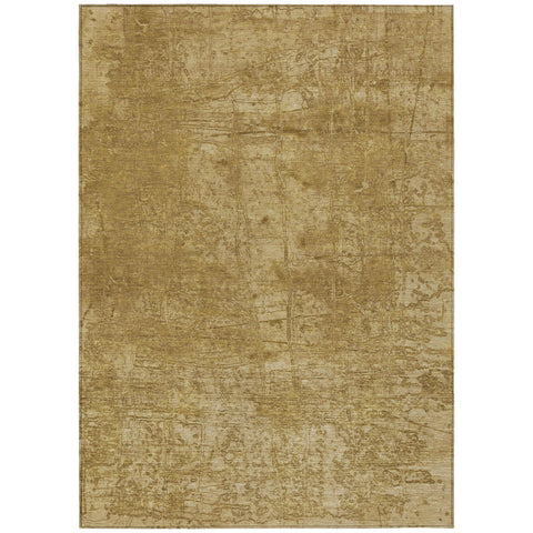 3' X 5' Tan Abstract Washable Non Skid Indoor Outdoor Area Rug