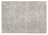 2' X 3' Ivory Abstract Washable Non Skid Indoor Outdoor Area Rug