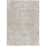 8' X 10' Ivory Abstract Washable Non Skid Indoor Outdoor Area Rug