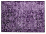 2' X 3' Purple Abstract Washable Non Skid Indoor Outdoor Area Rug