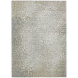 3' X 5' Beige Washable Non Skid Indoor Outdoor Area Rug