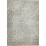 8' X 10' Beige Washable Non Skid Indoor Outdoor Area Rug