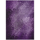 8' X 10' Purple Washable Non Skid Indoor Outdoor Area Rug