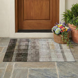2' X 3' Brown Ombre Washable Non Skid Indoor Outdoor Area Rug