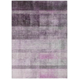 5' X 8' Purple Ombre Washable Non Skid Indoor Outdoor Area Rug