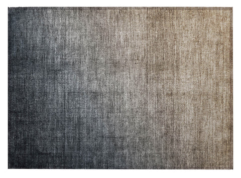 2' X 3' Taupe and Gray Ombre Washable Non Skid Indoor Outdoor Area Rug