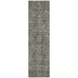 8' Runner Brown and Black Oriental Washable Non Skid Indoor Outdoor Runner Rug