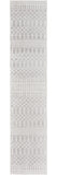 6' Gray Geometric Runner Rug