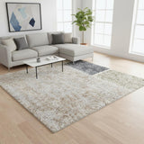 6' X 9' Blue Geometric Power Loom Area Rug