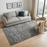 5' X 7' Gray Geometric Area Rug