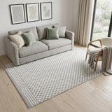 5' X 7' Gray Geometric Area Rug