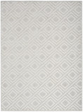 5' X 7' Gray Geometric Area Rug