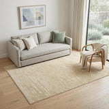 5' X 7' Tan Geometric Area Rug