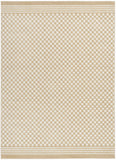 5' X 7' Tan Geometric Area Rug
