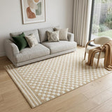 5' X 7' Tan Geometric Area Rug