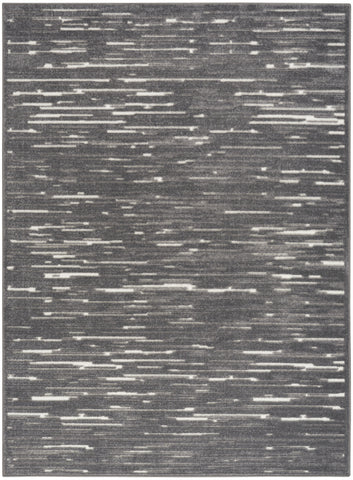 7' X 9' Gray Geometric Area Rug
