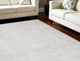 7' X 9' Gray Geometric Area Rug